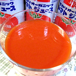 ヒカリ　オーガニックトマトジュース（有塩）　１９０ｇ缶【メタボ解消 トマトジュース有効】